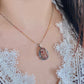 Handmade Natural Graduate Grade Super Seven Flower Sterling Silver setting Polished Necklace Pendant medication gift for her gift for him