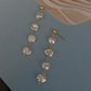 Aurora Keshi Pearl,grey blue luster  baroque dangle earring,gift for her,holiday gift