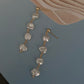 Aurora Keshi Pearl,grey blue luster  baroque dangle earring,gift for her,holiday gift