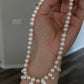 Rare find Natural freshwater pearls baroque Mixed size statement necklace,Mismatched Necklace,Layering Pearl Necklace Bracelet ,gift for her