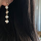 Aurora Keshi Pearl,grey blue luster  baroque dangle earring,gift for her,holiday gift