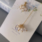 summer fun freshwater pearls firework style A and B dangle drop studd earrings, gift for her