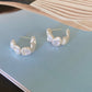 Aurora Keshi Pearl,grey blue luster  baroque dangle earring,gift for her,holiday gift