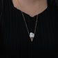 Baroque Pearl Ice Cream Cone Pendant Necklace Whimsical Jewelry