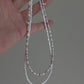 High Luster Multi Color White Baroque Pearl Choker Necklace