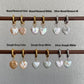 Hand-crafted Natural Baroque Pearl Heart Dangle Hoops