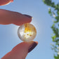 Natural pyramid Citrine grown with rainbow crystal Rock Crystal Ball, Crystal point, Clear crystal Mineral Specimen,Divination Ball