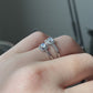Top Gem Grade India Rainbow moonstone Sterling silver adjustable Ring