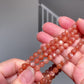 High Quality Sunstone  healing crystal，with rainbow inside bead bracelet necklace 5mm,7mm,8mm,10mm