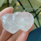 AA high quality Nature Raw Rose quartz puffy heart shape crystal ornament home decoration