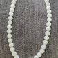 Make Friend Price Authentic  Natural Hetian White Jade Round bead White Nephrite Nacklace 10mm Best Gift for her,gift for Mom