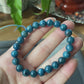 AAAA Grade Genuine Natural Blue Apatite Gemstone Moroxite ,Blue APATITE Crystal Bracelet 7mm/8mm