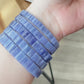 AAAA Grade Retagular Violet Tanzanite  December birthstone bracelet Blue tanzanite jewelry Gemstone bracelet gifts 7mm 8mm 9mm 10mm 11mm