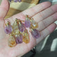Genuine gemstone Natural Ametrine  Amethyst perfume small bottle necklace pendant Healing Crystal  Handmade Jewelry, Anxiety Relief