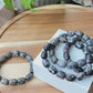 Natural Plum blossom Jade Healing Barrel shape Bead Bracelet gift for him,gift for Mom,gift for her