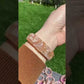 AAAA Clear colorful  Grade Nature Sakura Agate cherry blossom flower agate Rectangle bangle bracelet,gift for her