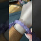 Natural Amethyst Light Purple ,Violet,Lavender,Purplevine,Trendy Purple tone short barrel Bracelet