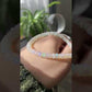 High Quality Natural Rainbow Fire White Opal Donut Sterling silver beaded Bracelet, Gift for her,statement gift