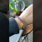 Natural Amethyst Bamboo Butterfly Hanfu made to order bracelet,Valentine Gifts 7mm+