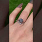 Brilliant cut Moissanite 2 CT. certified sterling silver Star Heart prong Moissanite ring,gift for her,anniversary gift