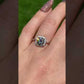 2ct. Champagne Moissanite Ring, Champagne Solitaire Ring, Square crown  Moissanite Engagement Ring, gift for her,anniversary gift
