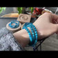 AAA Grade Natural Blue Apatite Round  Crystal  Yoga Jewelry ,Boho Jewelry Bracelet 6mm 7mm 8mm 9mm