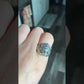 Natural Green Emerald Sterling Silver American Indian Lion Head Adjustable Ring,gift for her, gift for him