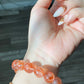 Natural High Clear Grade Super Gorgeous Koi Carp Fire Quartz,Hematoid Quartz Rainbow Flash Bracelet 13mm
