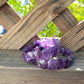 Natural Amethyst oval diamond cut brillian shin Purple Crystal Bracelet bangle bracelet bead