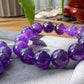 AAAAA High Quality Natural Deep purple  Amethyst Uruguay round meditation bracelet,protective ,nobility 10mm,11mm,12mm,13mm,16mm