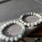 10mm+ Hight Rare grade Natural Gray Blue Rutilated Quartz smooth round Bead bracelet, gift for her , gift for him