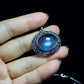 Nature Big Aquamarine Oval shape vintage setting pendant collar Boho Charm Necklace,March Birthstone