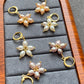 Trendy Natural lovely Freshwater pearls daisy flower shape drop dangle earring，handmade earring, gift for her