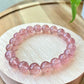 AAAA Grade Natural Rainbow Flash Strawberry Quartz with full seed Gemstone Healing Bracelet 7mm,8mm,10mm,11mm,18mm