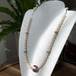 Almost Round Natural Pearls with Black mother of pearls Vintage Multiple Use Choker Necklace