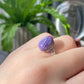 AAAAA Grade Purple Charoite,Flash Silky Fire Oval Shape Sterling Silver S925 Ring Prong setting Adjustable Ring