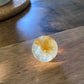Natural pyramid Citrine grown with rainbow crystal Rock Crystal Ball, Crystal point, Clear crystal Mineral Specimen,Divination Ball