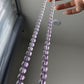 Rare High Clear Natural Lavender Milky Amethyst gradient Change color mix size Bead Necklace 6-14MM