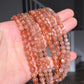 High Quality Sunstone  healing crystal，with rainbow inside bead bracelet necklace 5mm,7mm,8mm,10mm