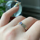 handmade Natural Tanzanite sterling silver open ring，adjustable ring 14KGF,Engagement Bridal Promise Ring Ring,