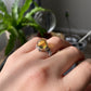 Genuine Natural Dominican Amber High Rare Grade Smooth Round Sterling silver setting, Victorian Chrome Hearts Mid-century Style Ring