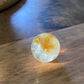 Natural pyramid Citrine grown with rainbow crystal Rock Crystal Ball, Crystal point, Clear crystal Mineral Specimen,Divination Ball