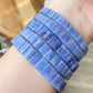 AAAA Grade Retagular Violet Tanzanite  December birthstone bracelet Blue tanzanite jewelry Gemstone bracelet gifts 7mm 8mm 9mm 10mm 11mm