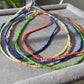 Natural Faceted Gemstone,Green Diopside,Tourmaline,Peridot,lapis lazuli,South Red Agate,Triple Wrap Bracelet,Long necklace