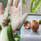 Hand Carving Natural wood Hollow see though Fragrance Balm Extensioner Hanger Diffuser