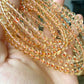 AAAA Grade Natural yellow to gold Citrine round success and wealth bead Bracelet 5mm+ 6mm+,gift for her,handmade bracelet