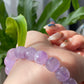 Natural Amethyst Light Purple ,Violet,Lavender,Purplevine,Trendy Purple tone short barrel Bracelet
