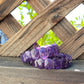 Natural Amethyst oval diamond cut brillian shin Purple Crystal Bracelet bangle bracelet bead