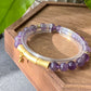 Natural Amethyst Bamboo Butterfly Hanfu made to order bracelet,Valentine Gifts 7mm+