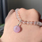 3 pieces Natural watermelon Tourmaline，Cube Amazonite,Donut Ring Purple Lithium,Kunzite Removable Charm Dangle Pendant